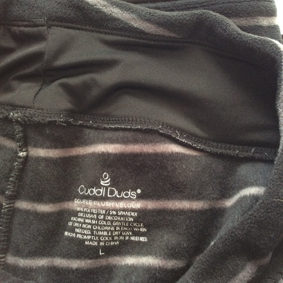 Cuddl Duds Double Plush Velour Leggings - Picture 10 of 10